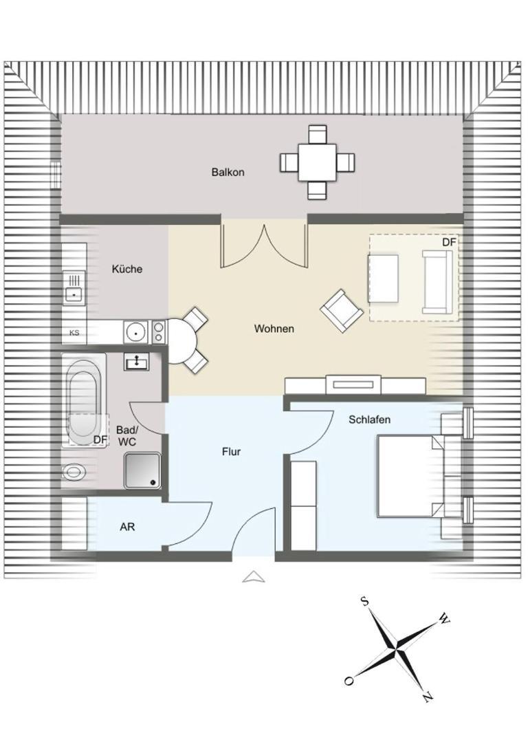 Schoene Fewo Mit Badewanne, Geschuetzter Dachterrasse Und Wlan Villa Heringsdorf  Exteriör bild